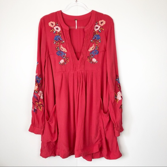 Free People Dresses & Skirts - Free People Mia Embroidered Minidress